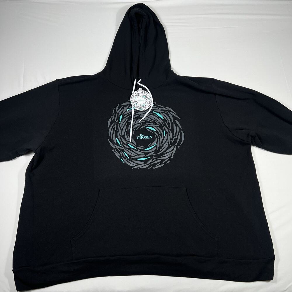 The Chosen Hoodie Men 5XL Black Against The Current Pull Over Pockets New